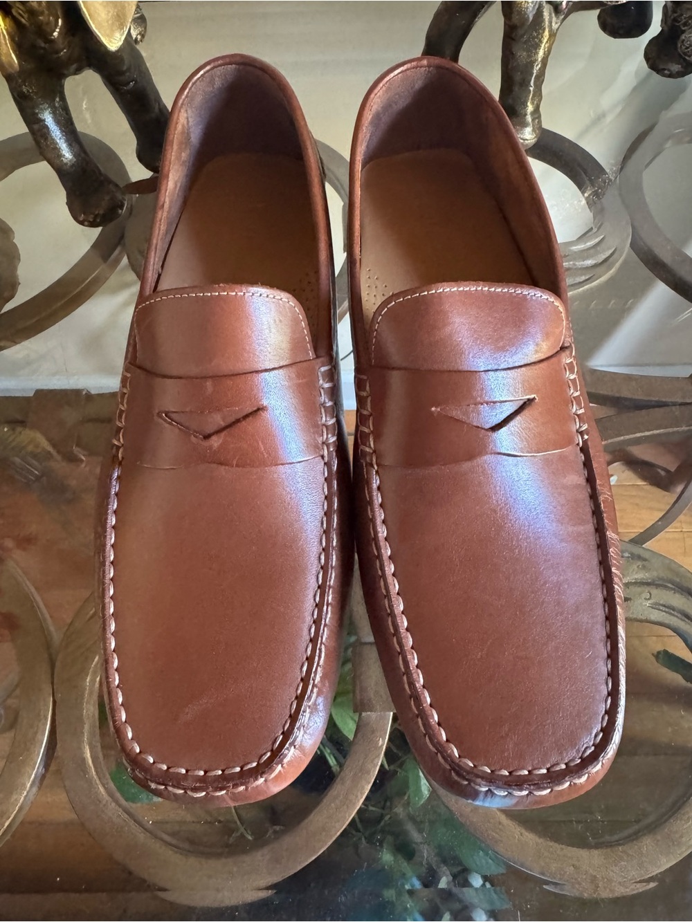 Cole Haan Brown Leather Penny Loafers